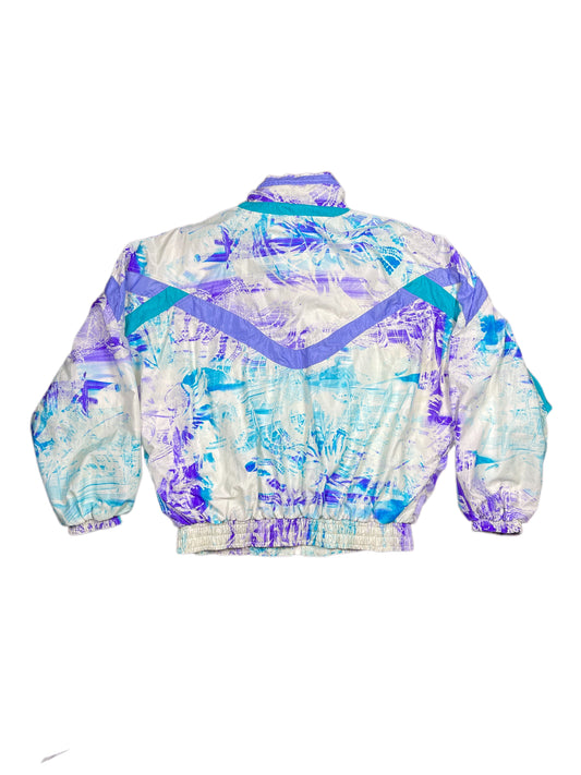 Vintage Adidas Sport Jacket White Multicolor - S