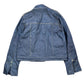 Vintage Denim Jacket Korean Style Blue L