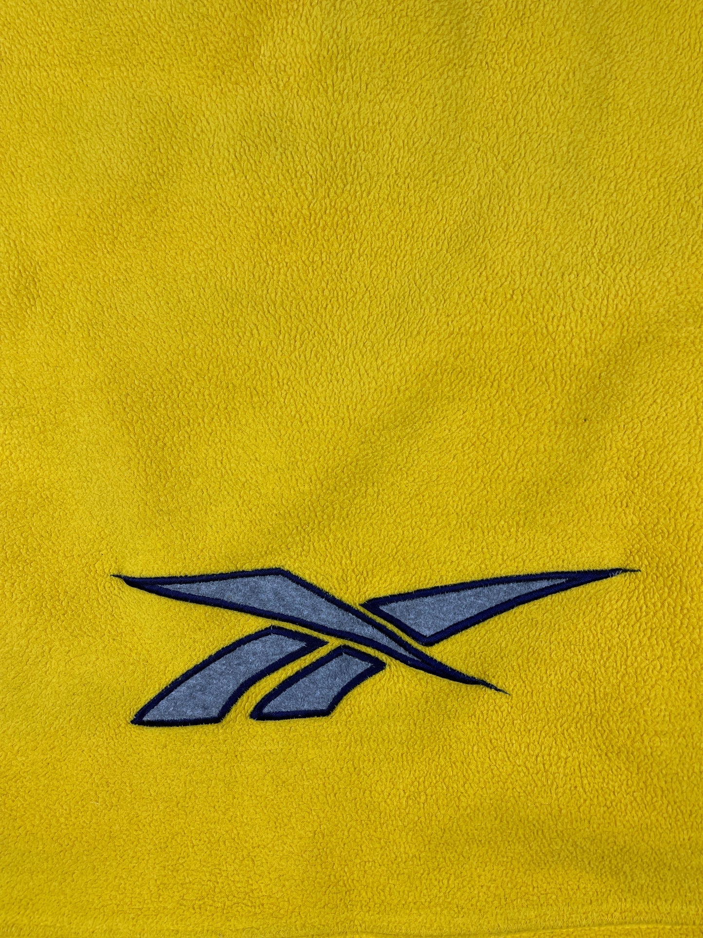 Vintage Reebok Fleece Sweatshirt Yellow - S