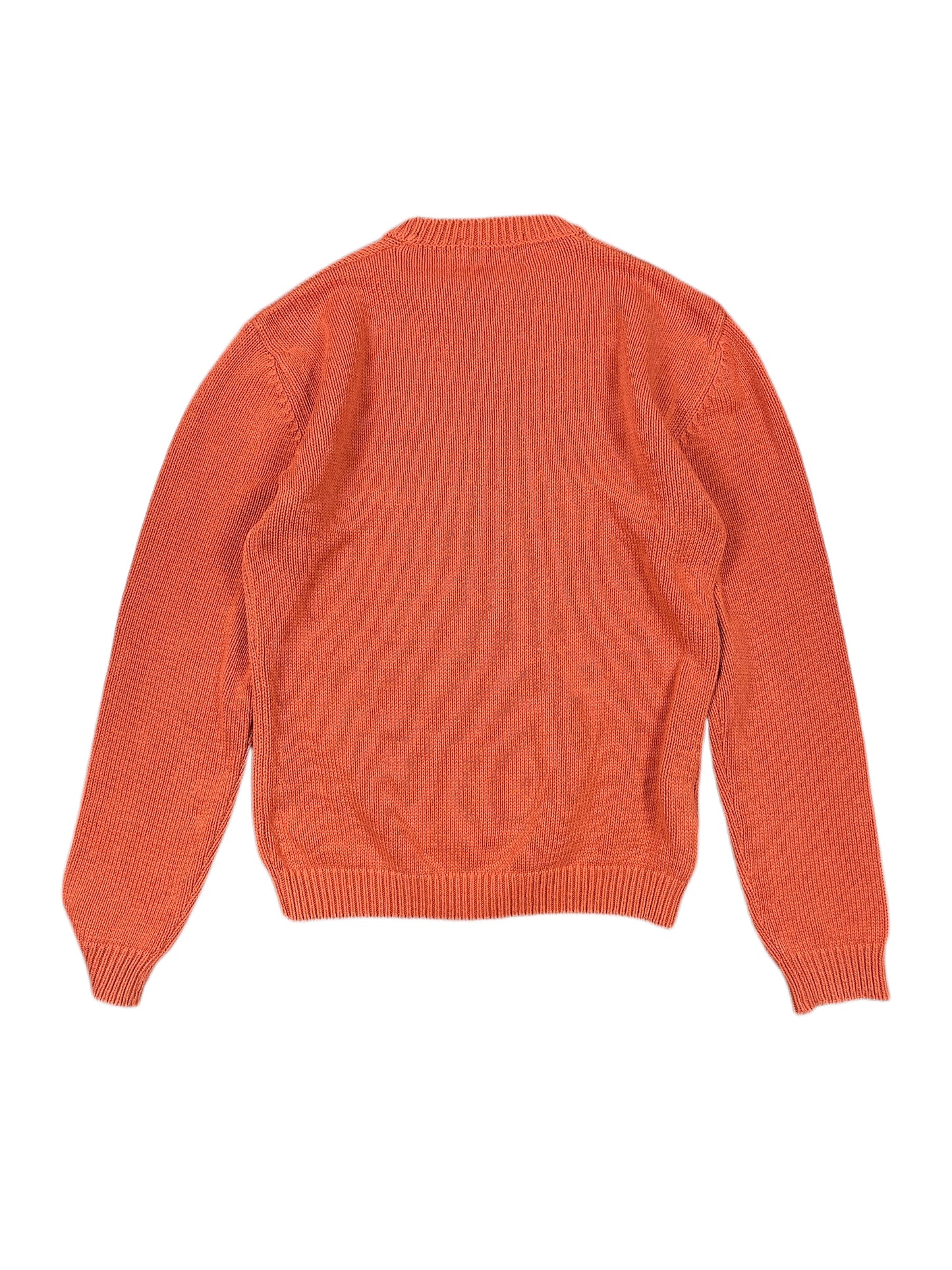 Vintage Thomas Burberry Knitted Sweatshirt Orange - M