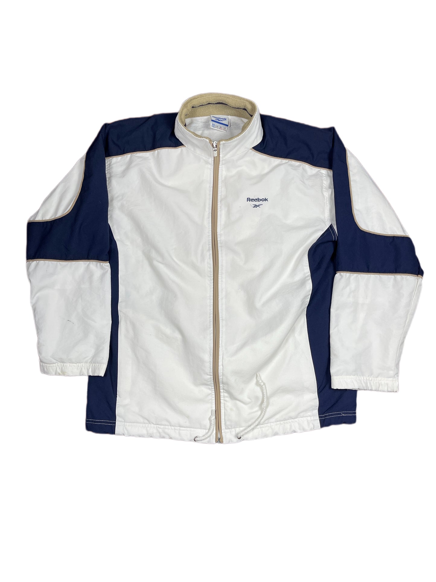 Y2k 2000s Reebok Sport Jacket White Navy M