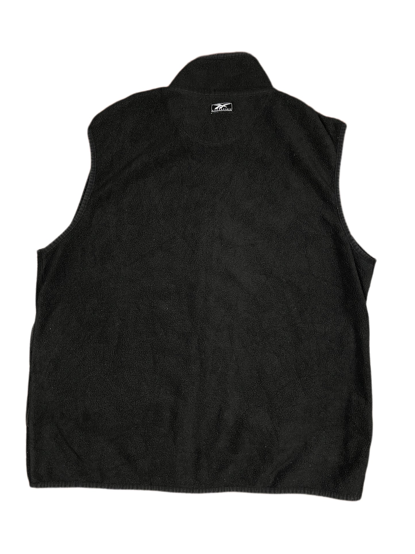 Y2k Reebok Fleece Vest Black - XL