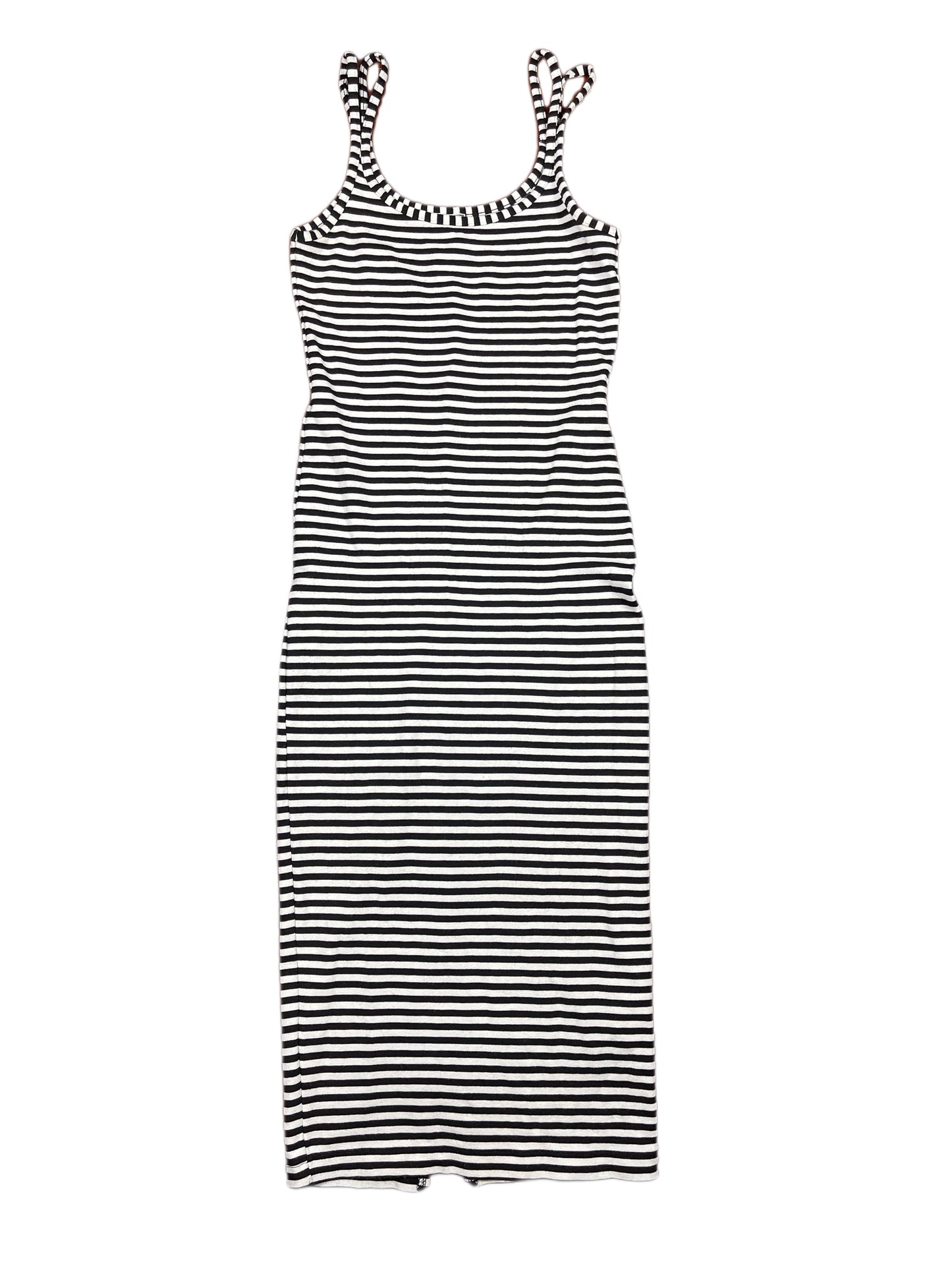 Pimkie Sleeveless Dress Striped White Black - S