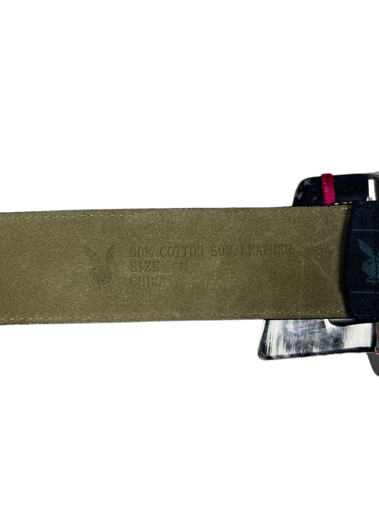 Y2k Playboy Belt Black 2004