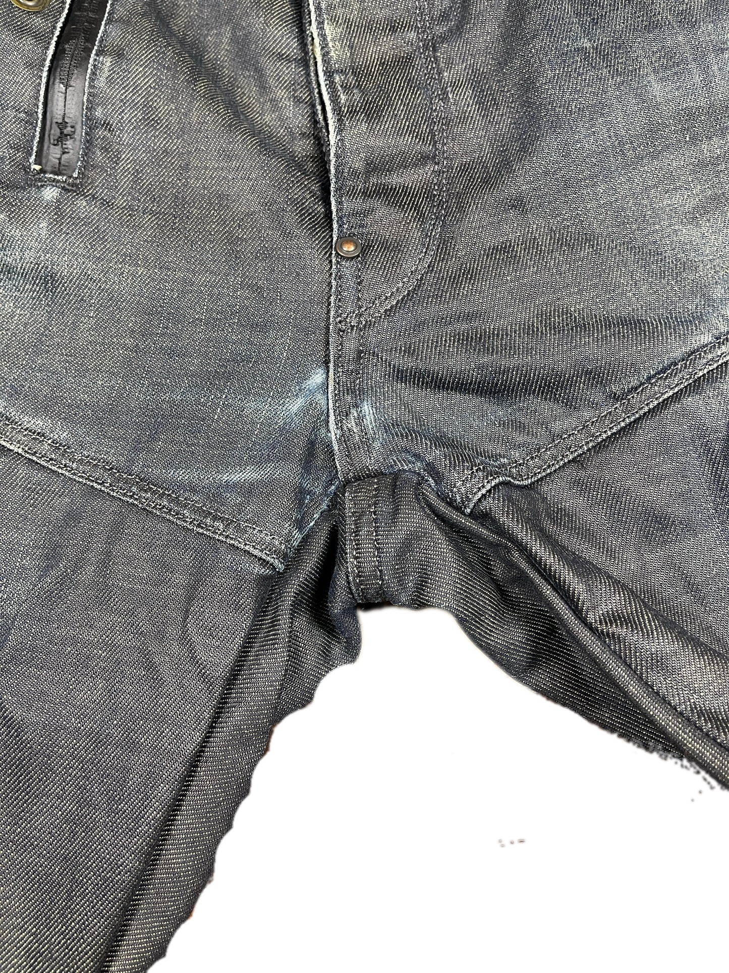 Y2k G-Star Raw Bootcut Denim Pants Gray Blue - L