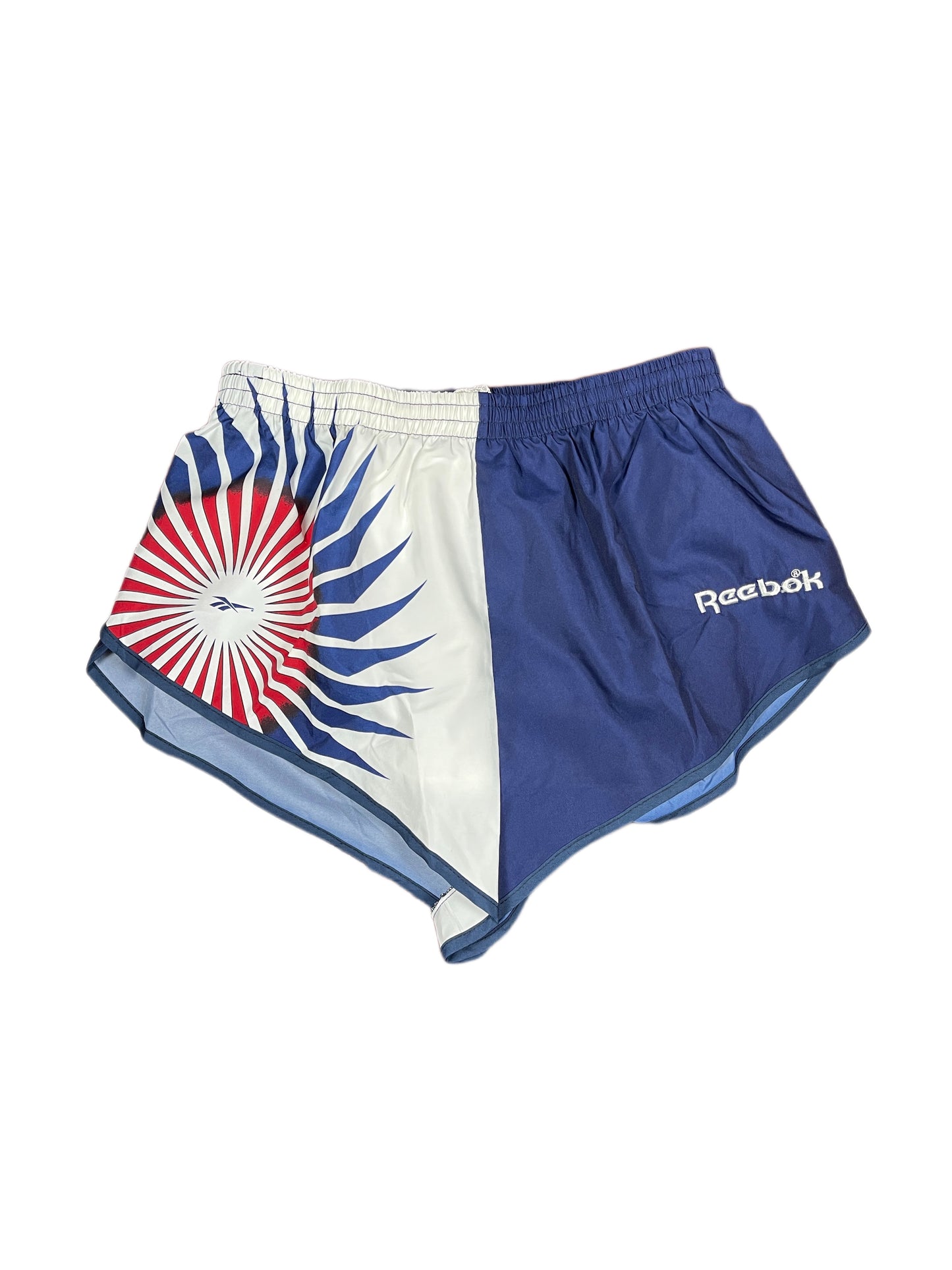 Vintage Reebok Sport Shorts Blue White - S
