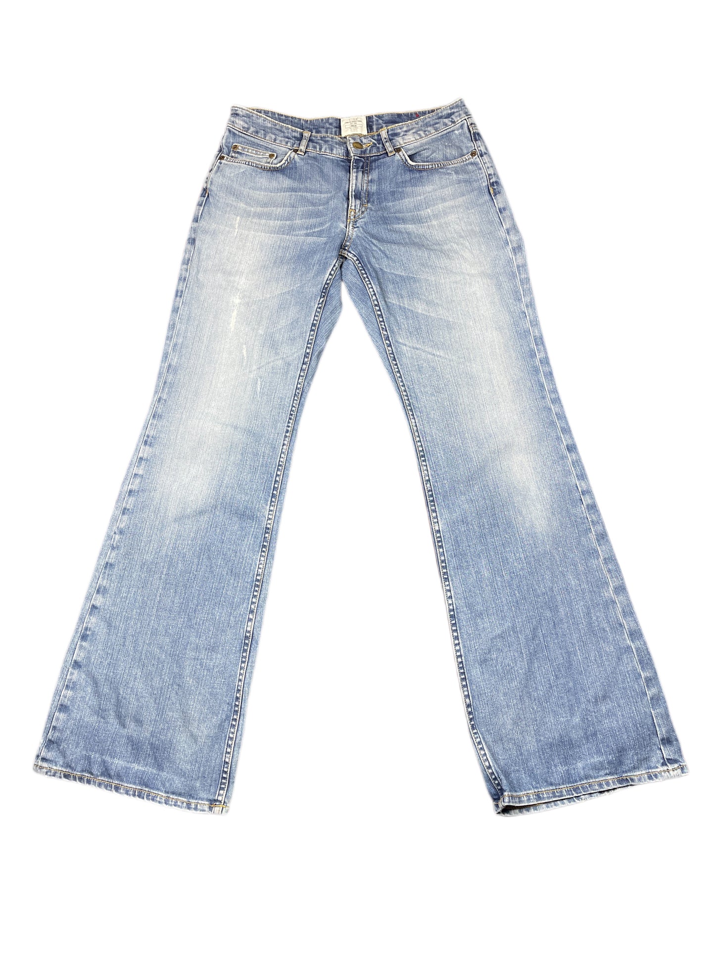 Y2k H&M 2000s Bootcut Low Waist Denim Pants Blue M/L