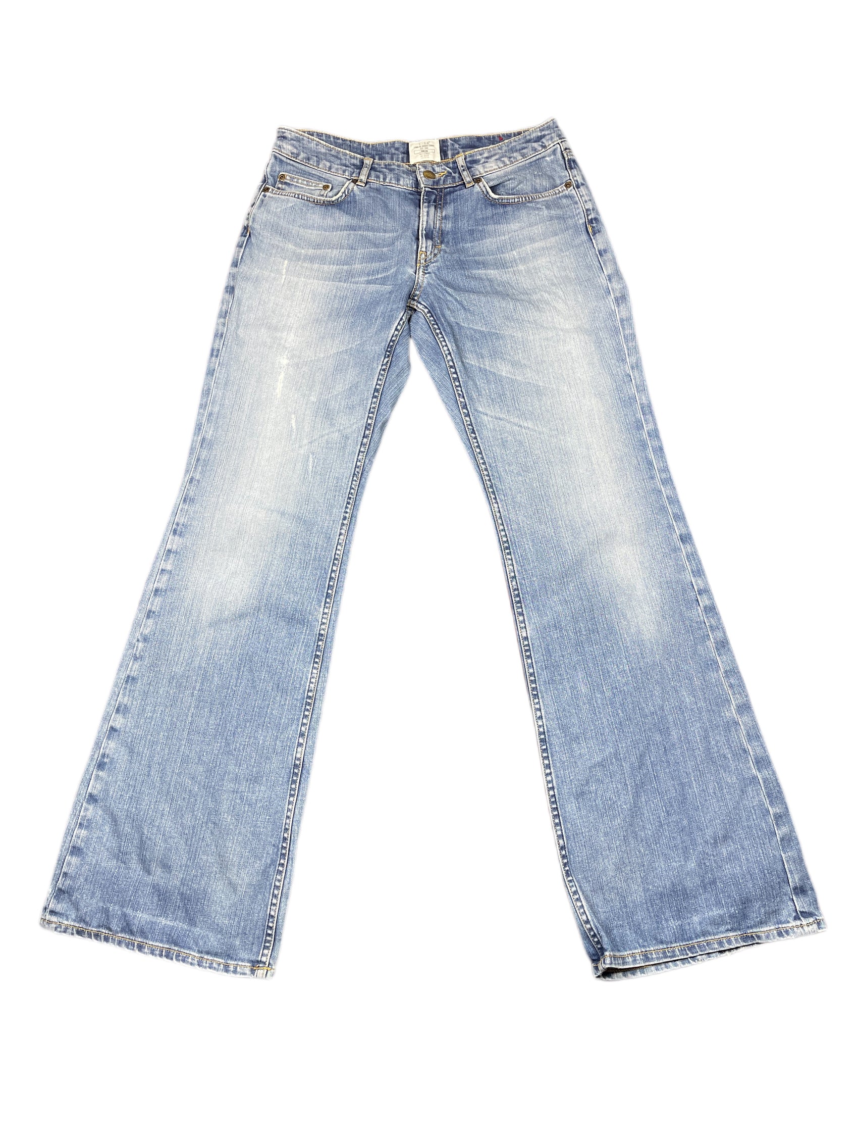 Y2k H&M 2000s Bootcut Low Waist Denim Pants Blue M/L