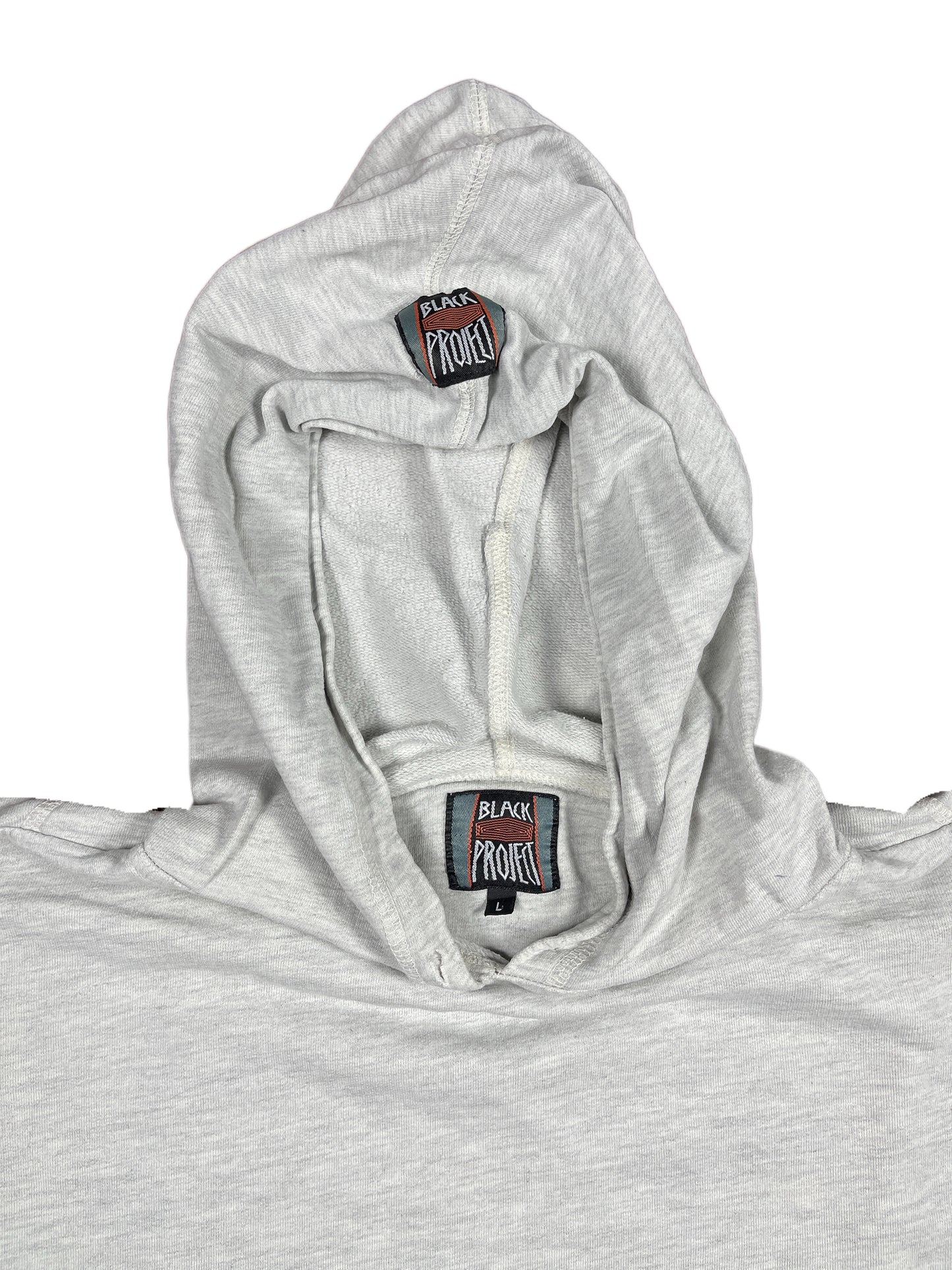 Y2k Black Project Hoodie Gray - L