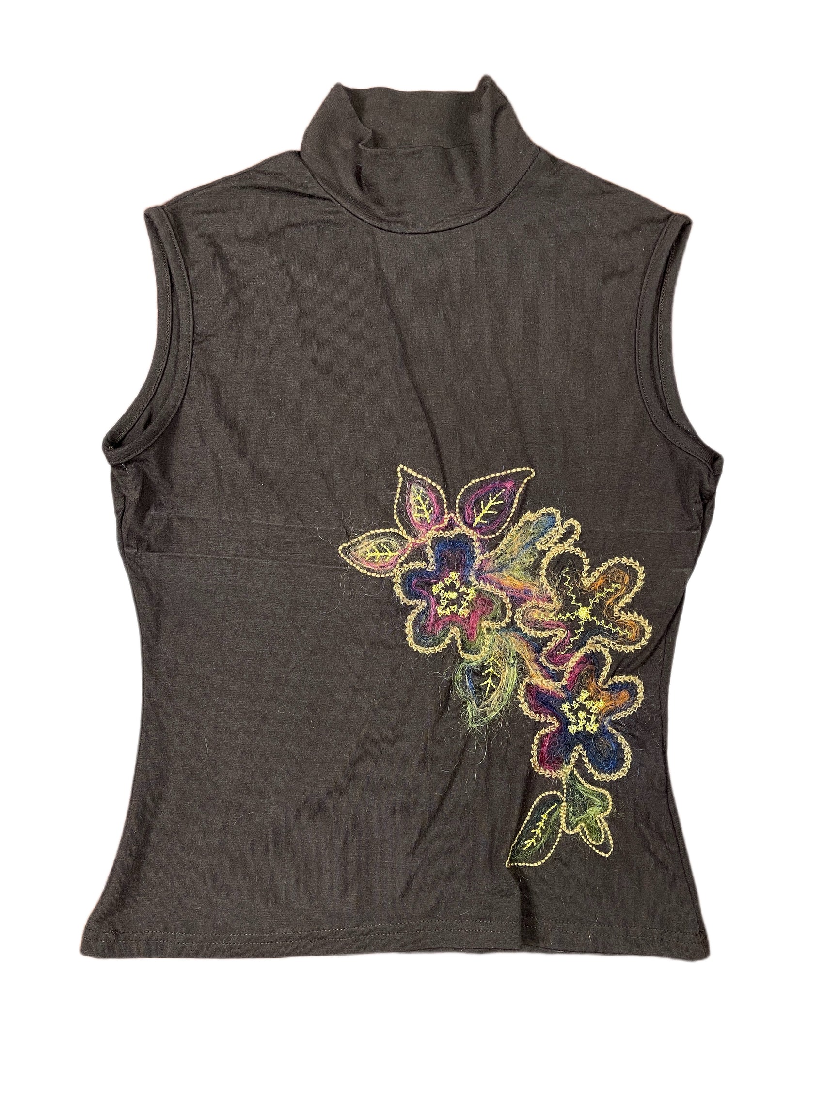 Y2k Jad Paris Sleeveless Top Brown - L