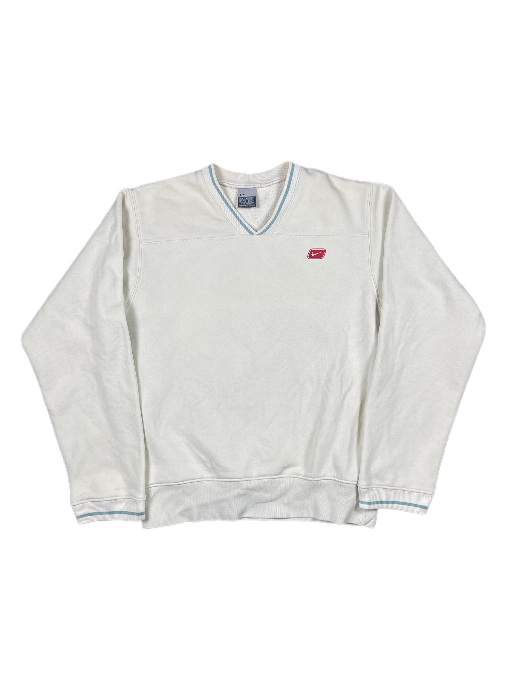 Vintage Nike Sweatshirt White Cream - S