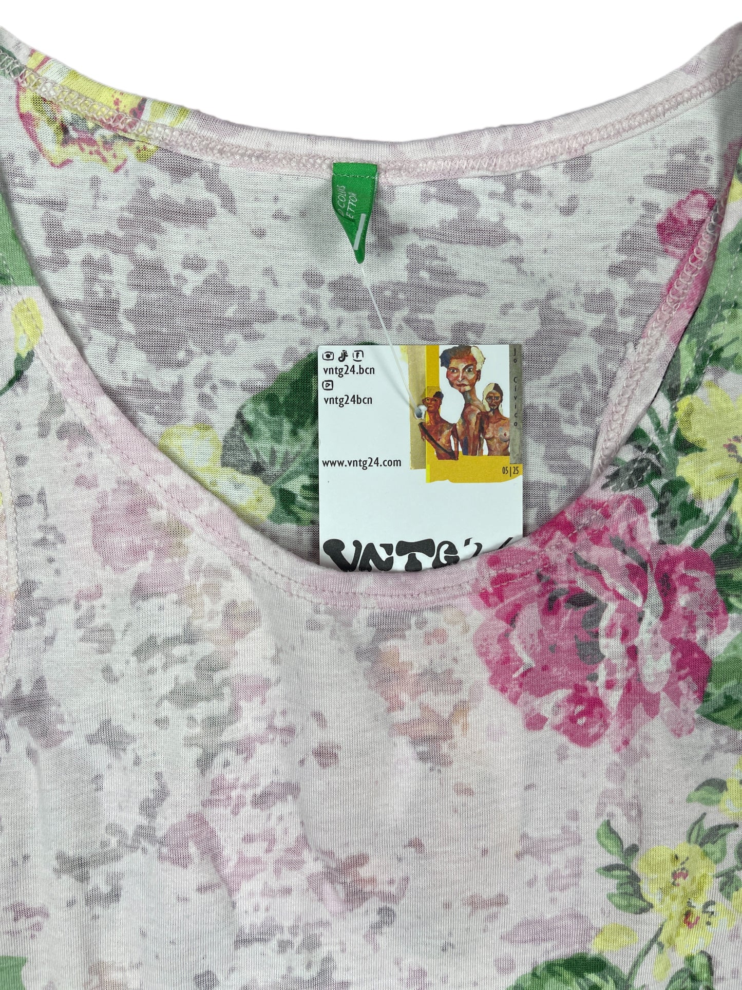 Benetton Sleeveless Top Rose - XS