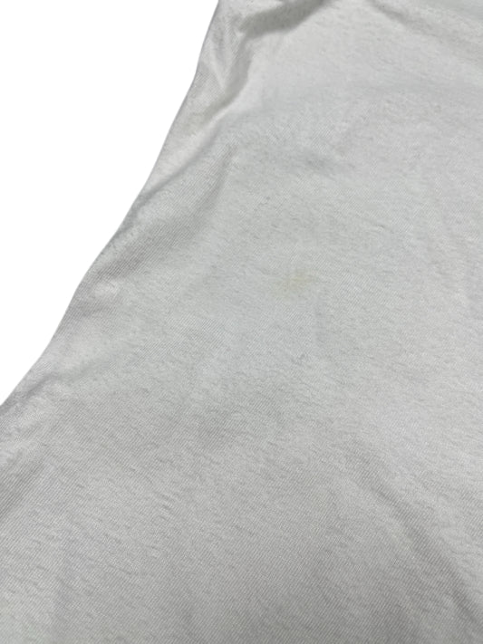 Y2k Replay Short Sleeve Top White Red - M/L