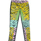 Moschino Cheap and Chic Leather Animal Print Pants Multicolor - S
