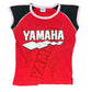 Y2k Yamaha Short Sleeve Top Red Black - M