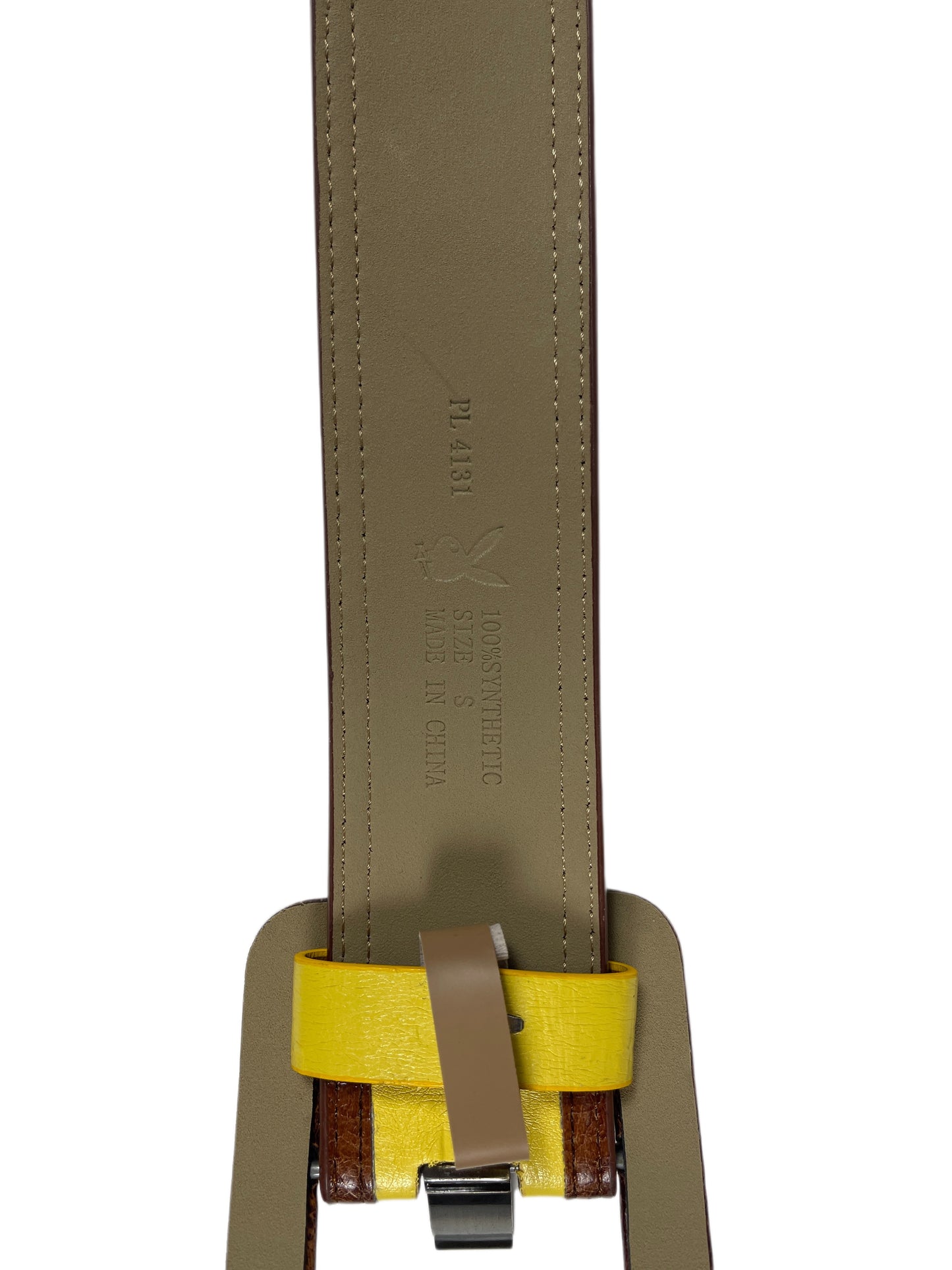 Y2k Playboy Belt Yellow 2004