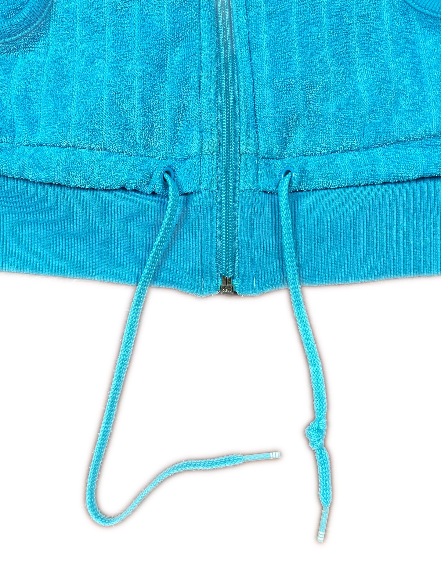 Y2k Adidas Terry Cloth Top Blue M