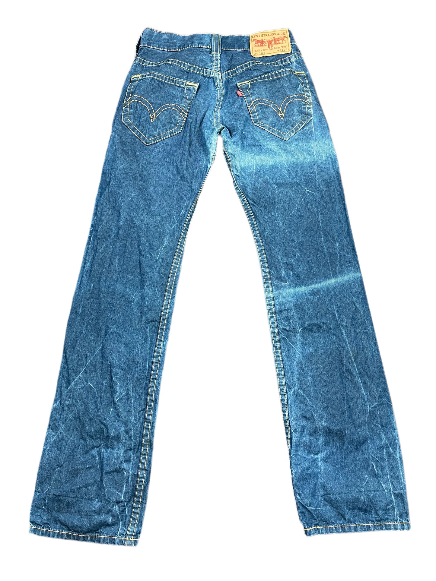 Y2k Levi's Bootcut Denim Pants Blue - XS