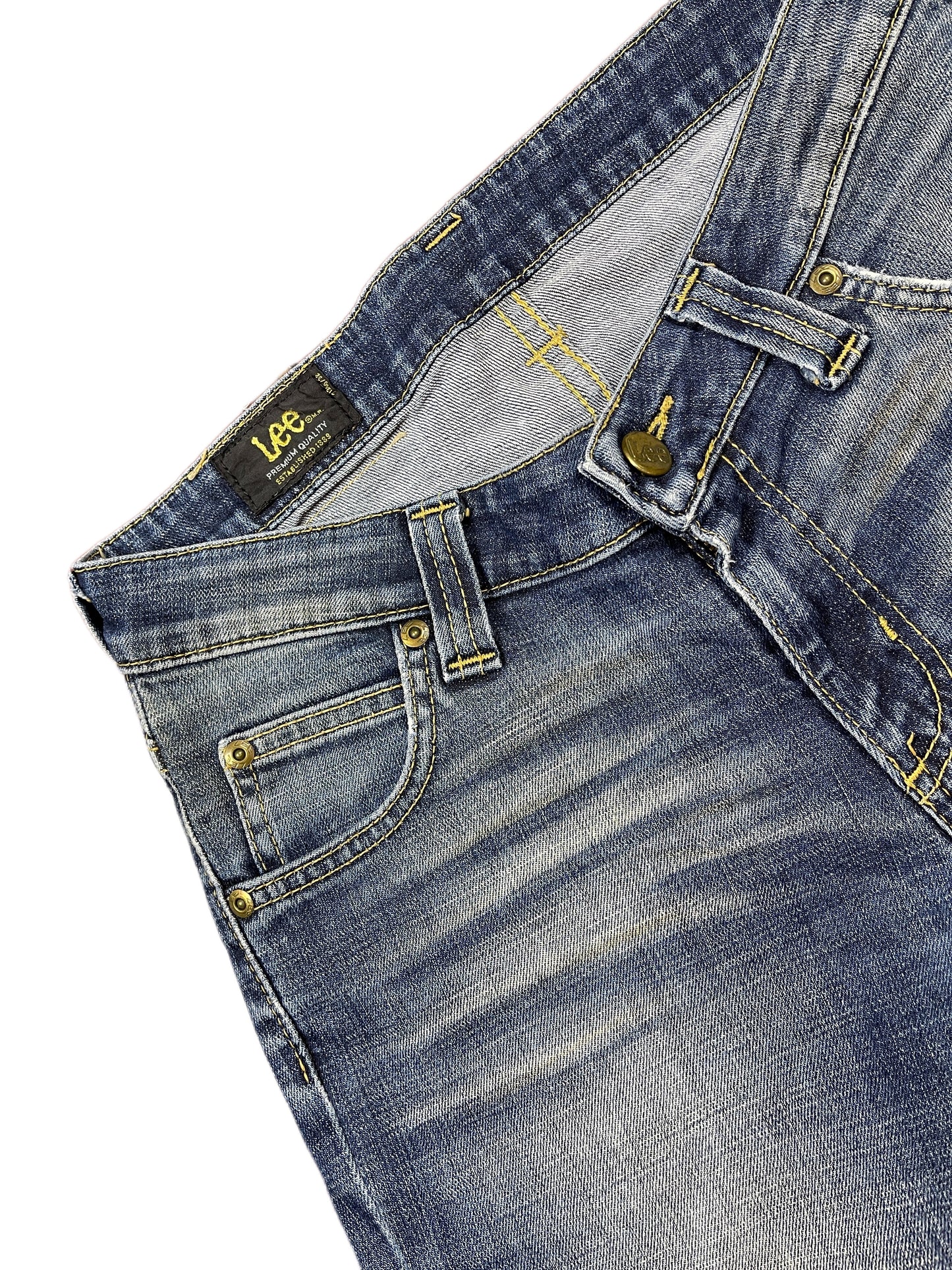 VIntage Lee Low Waist Flared Denim Pants Blue - S