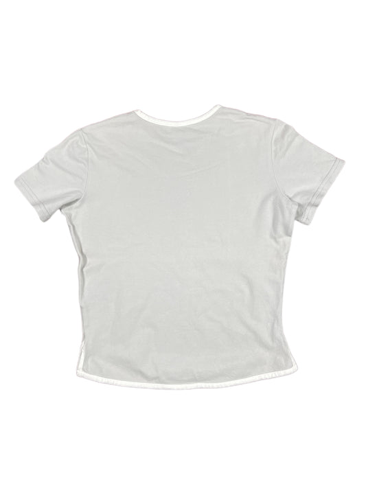 Vintage Nike Athletics Short Sleeve Top Gray - M