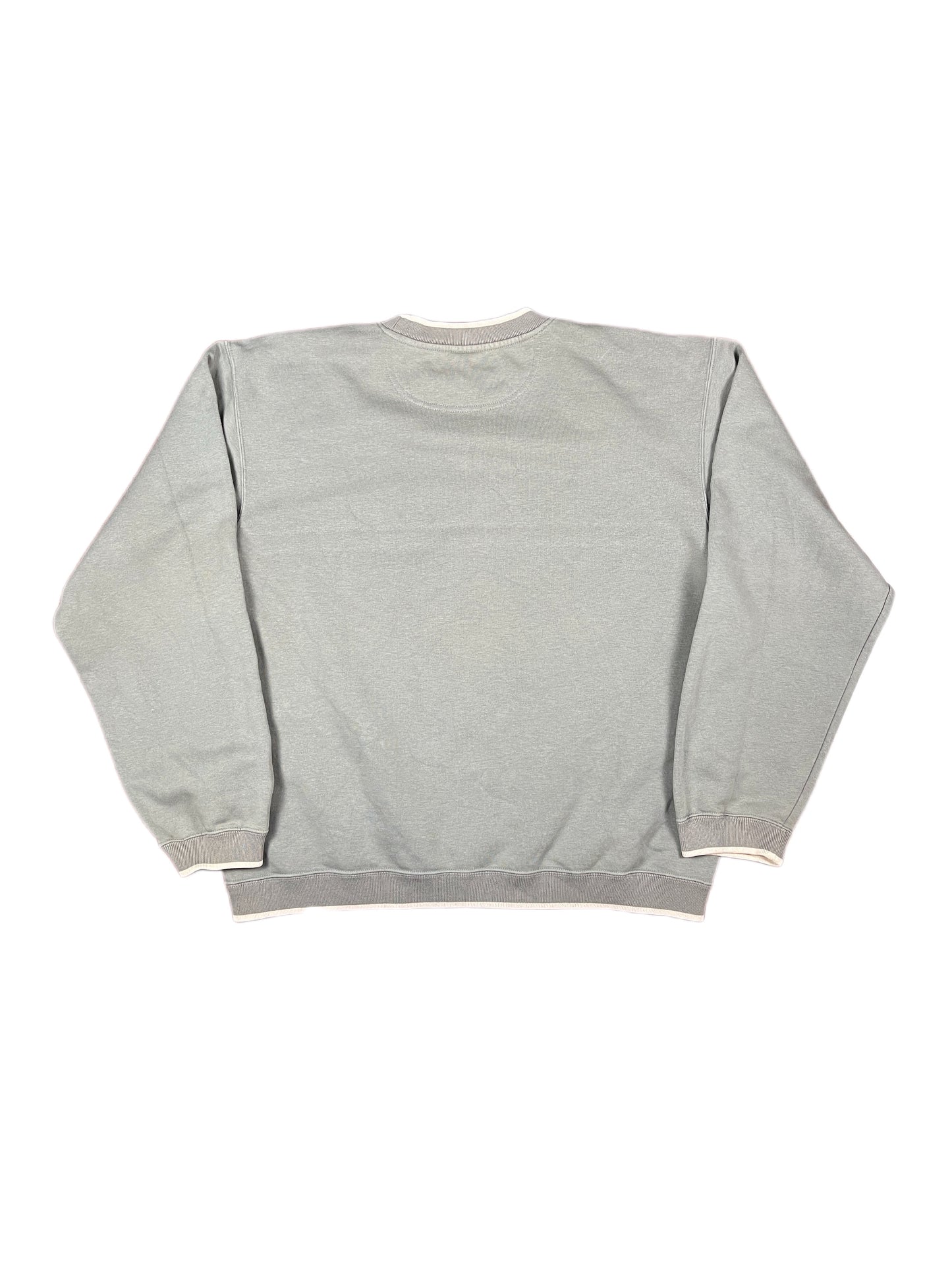 Vintage 2000s Nike Sweatshirt Middle Swoosh Gray - L