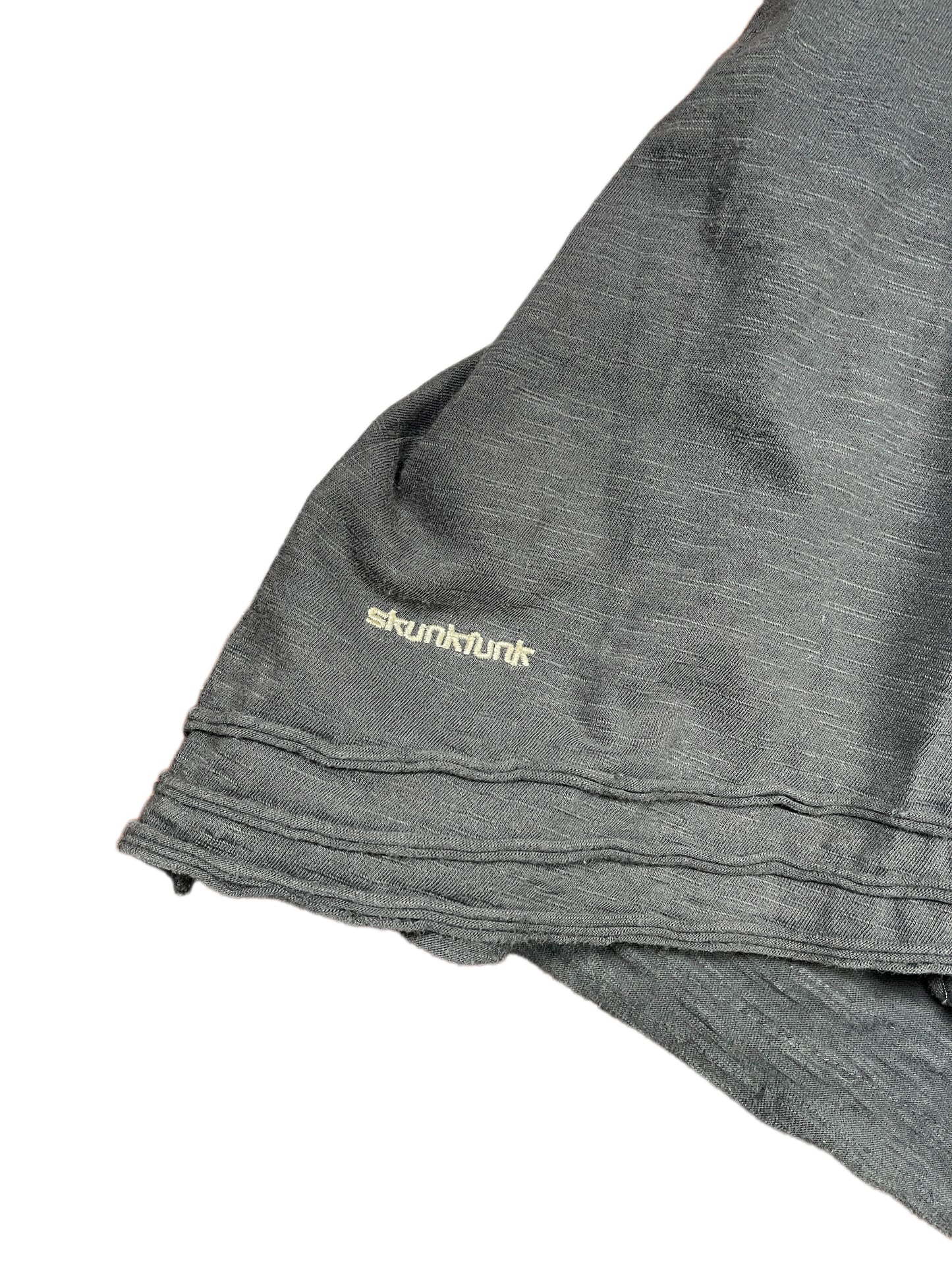 Y2k Skunkfunk Long Sleeve Dress Gray - M