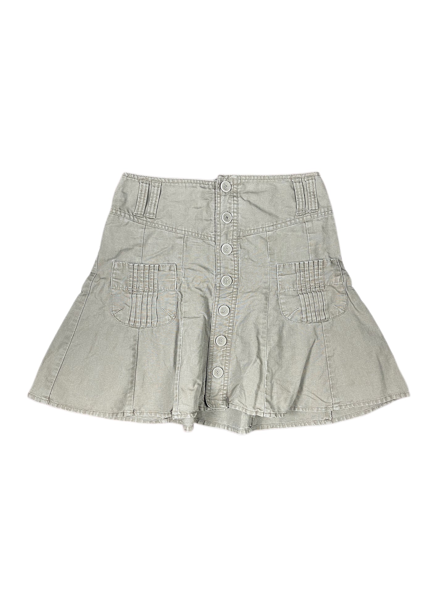 Y2k Camaieu Skirt Brown - S