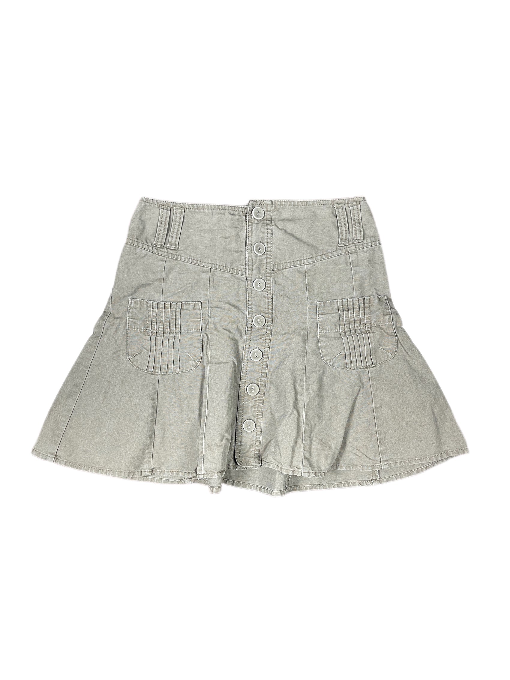 Y2k Camaieu Skirt Brown - S