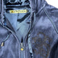 Y2k Eight Sin Zip Sweatshirt Hoodie Velvet Blue - L