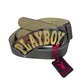 Y2k Playboy Leather Plug Belt Gray 2004