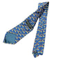 Vintage Enrico Rossini Silk Tie Scooter Navy