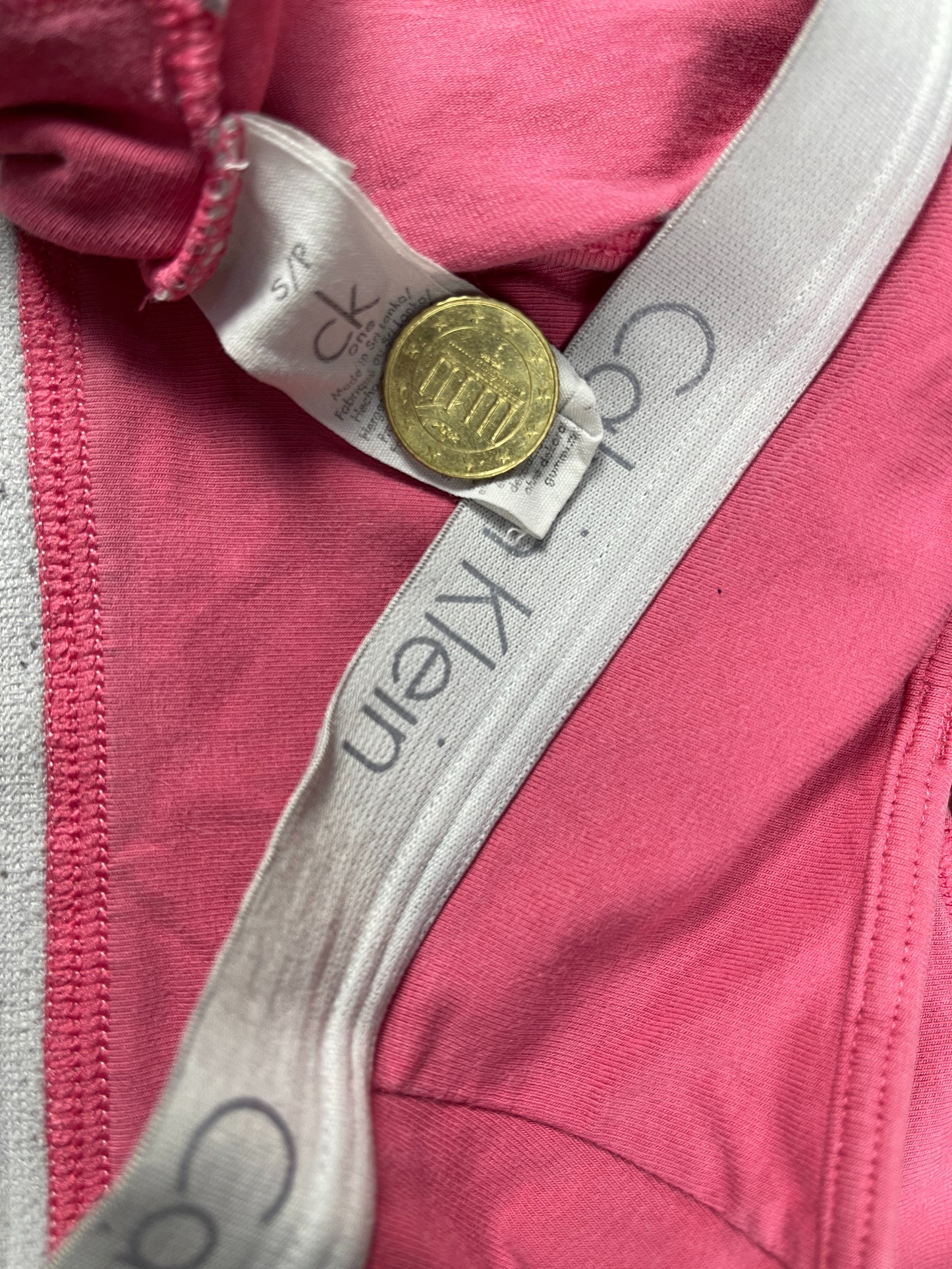 Calvin Klein Sleeveless Sport Top Pink - XXS