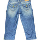 Y2k Mustang Low Waist Denim Capri Pants Blue - S/M
