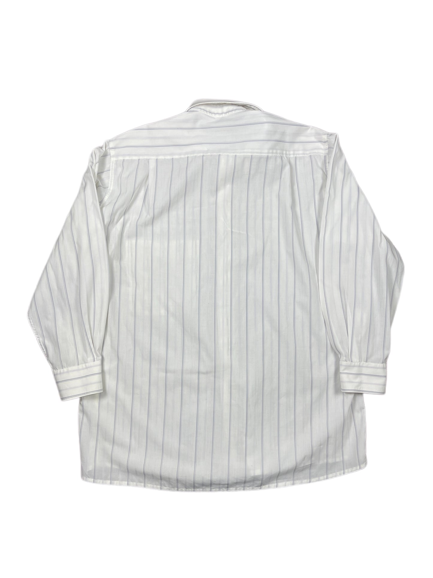 Vintage Picastello Long Sleeve Shirt Striped White - M