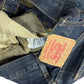 Vintage Levi's Flared Low Waist Denim Pants Blue - S/M
