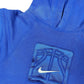 Vintage Nike Hoops 2000s Sleeveless Hoodie Blue - M