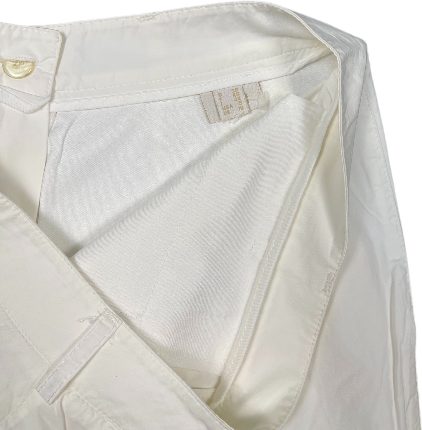 Bally Bermuda Shorts White Cotton Blend M
