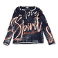 Y2k Soccx 2000s Long Sleeve Top Navy White L