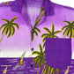 Vintage Fun-Wear Summer Short Sleeve Shirt Purple - XL/XXL
