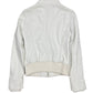 Y2k Mango Leather Jacket White - XS
