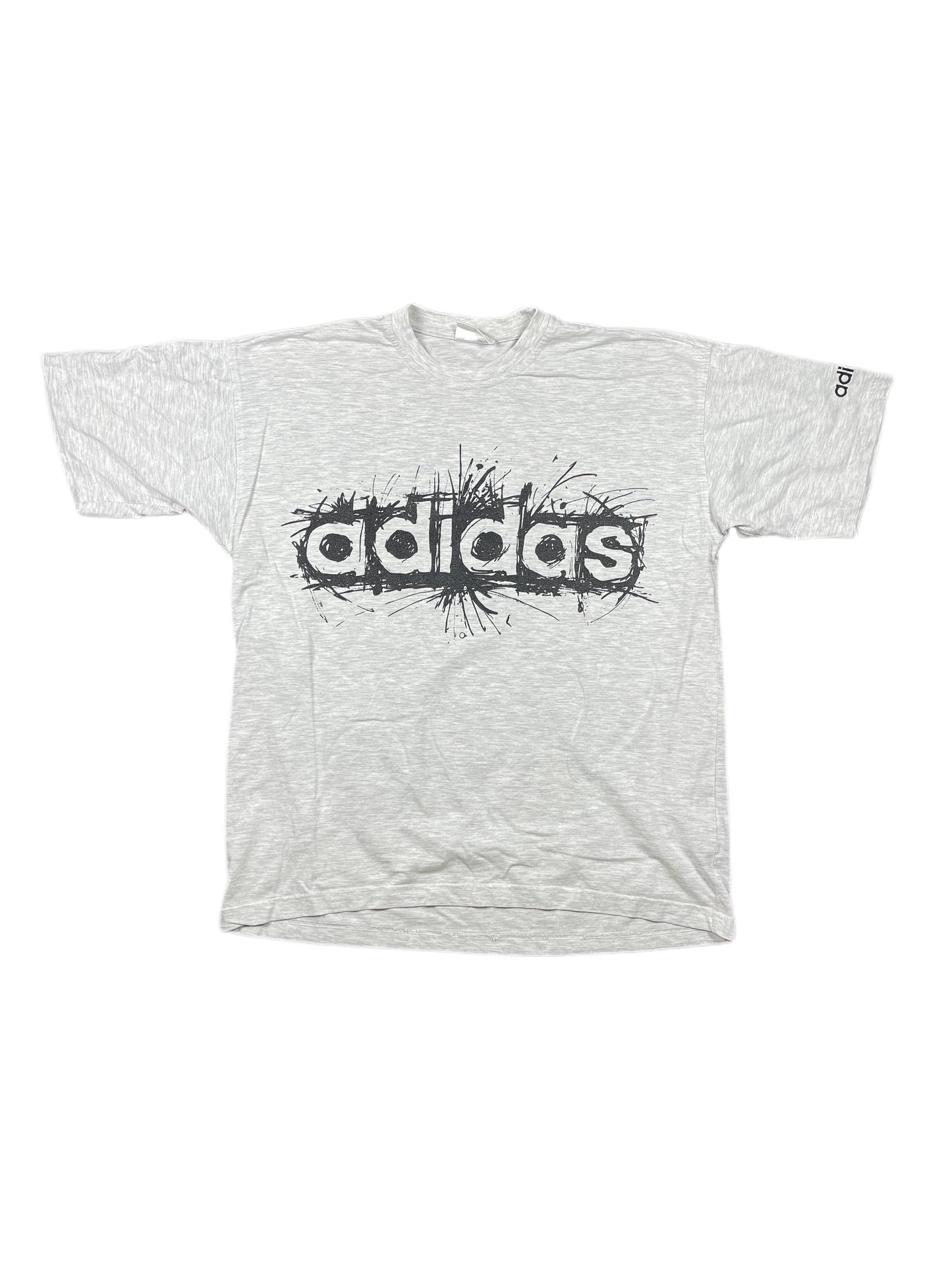 Vintage Adidas 1990s T-Shirt Gray - M