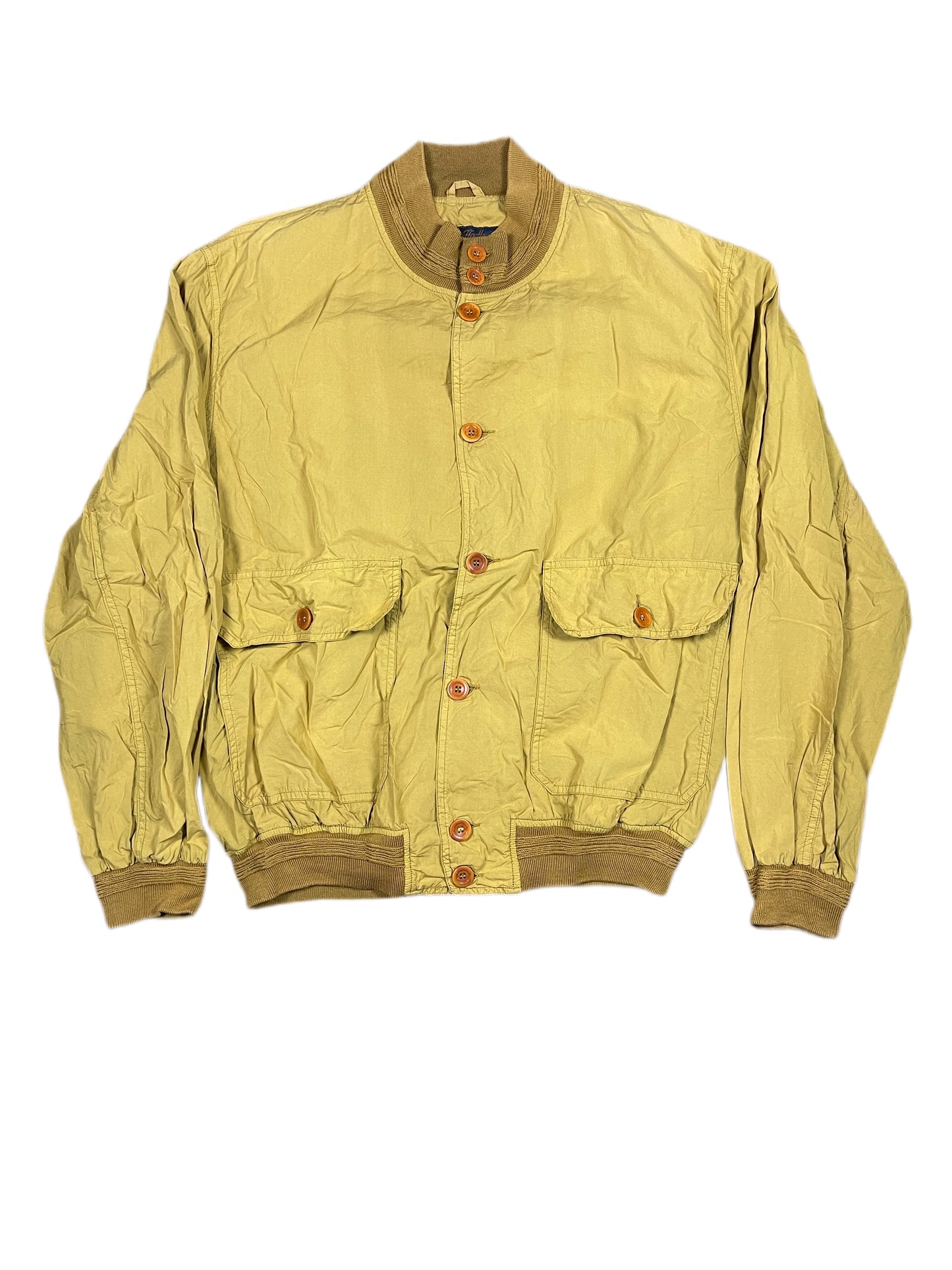 Vintage Peter Hadley Cloth Jacket Mustard Yellow - L