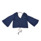 Zara Long Sleeve Top Navy - M