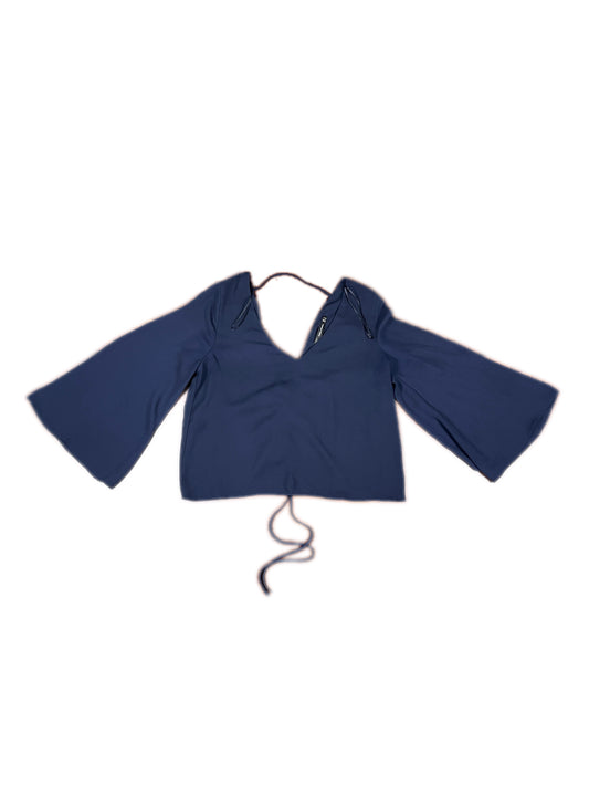 Zara Long Sleeve Top Navy - M