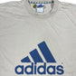 Vintage Adidas T-Shirt Gray Cream - L