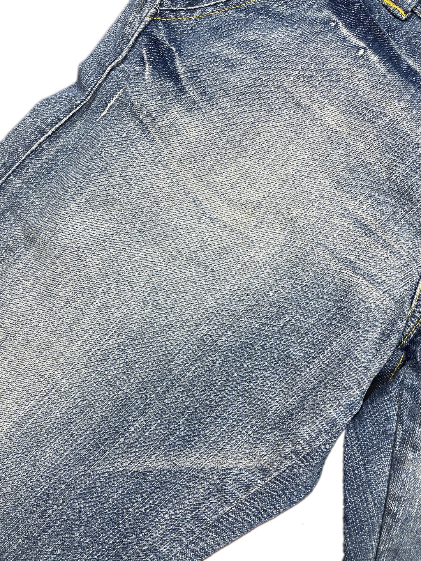 Y2k 2000s Rok Low Waist Bootcut Denim Pants Blue S/M