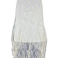 Y2k Long See Through Skirt Cream - L