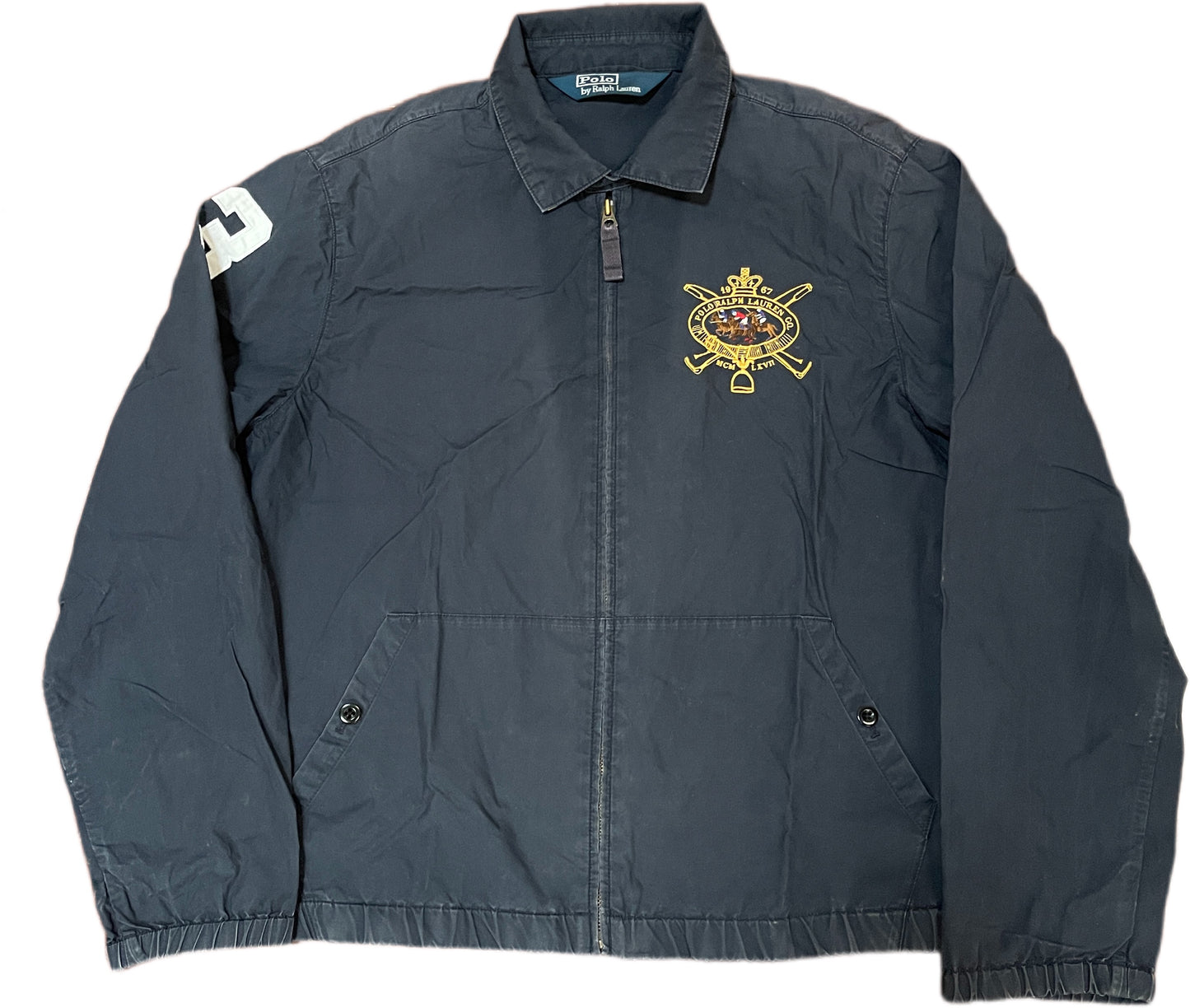Vintage Polo Ralph Lauren Jacket Navy Cotton M