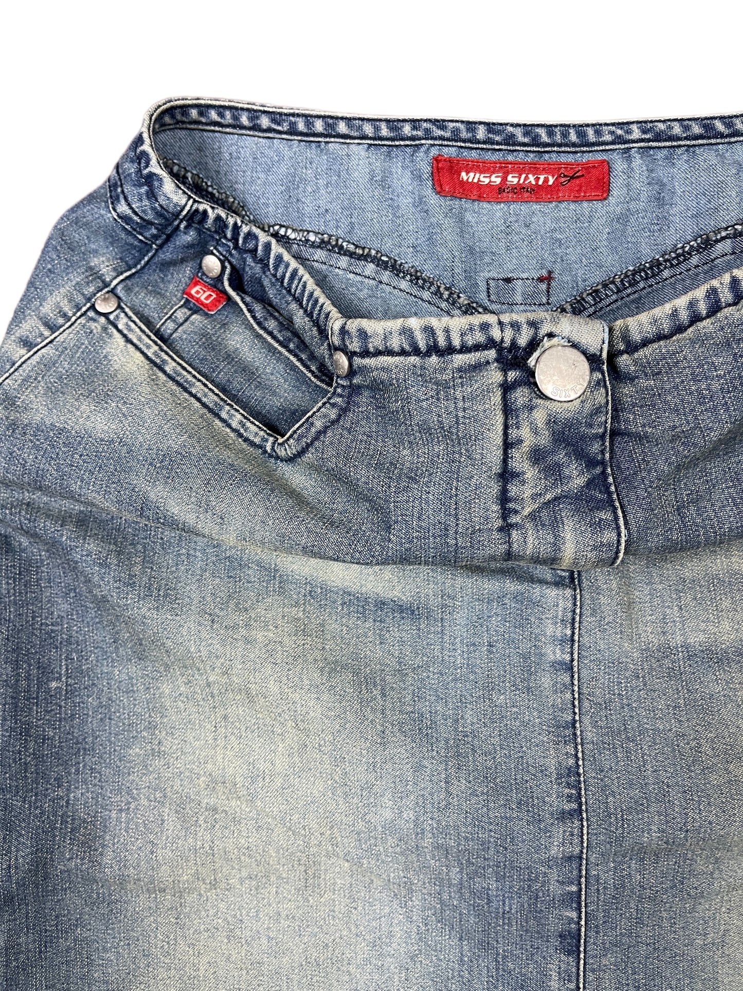 Y2k Miss Sixty Denim Skirt Blue - M