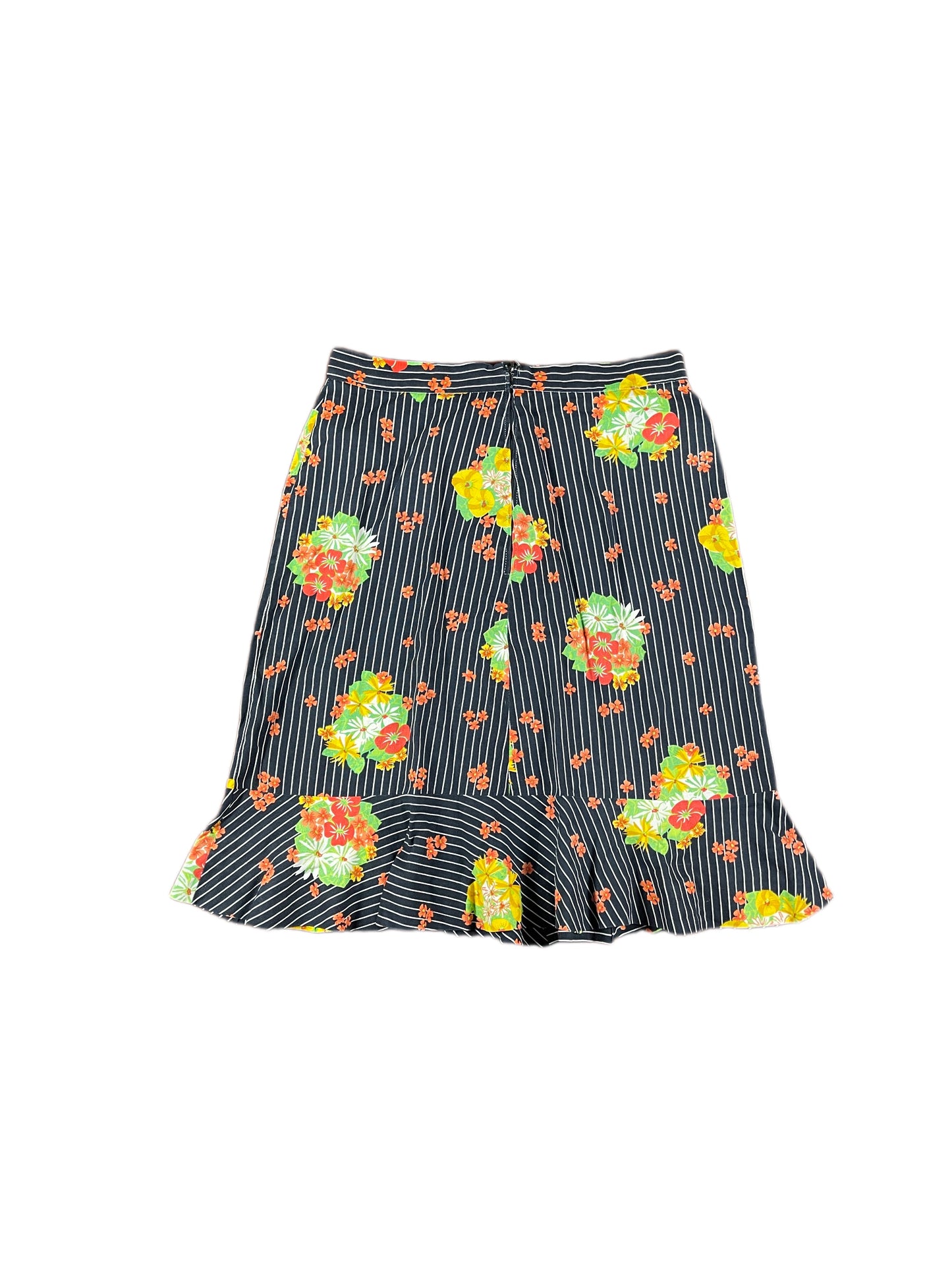 Vintage Unser Favorit Midi Skirt Floral Pattern - L